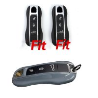 15 Colors Key Case For Porsche Cayman Panamera 911 Taycan Car Key Case Keyless Cover Key Shell Car Accessories Protective Case