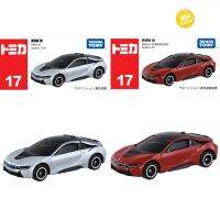 Takara Tomica No.17รถ BMW I8 1/61 859987โมเดลรถยนต์โลหะหล่อแข็งขนาดเล็กสีแดง BMW I8รถโลหะผสมของเล่นสำหรับเด็กผู้ชาย