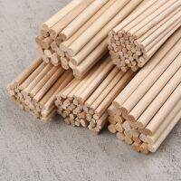 Round Wooden Stick 300mm Long DIY Wood Handmade 3/4/6/8/10/12/14mm Diameter Durable Dowel Building Model Woodworking Tool Shoes Accessories