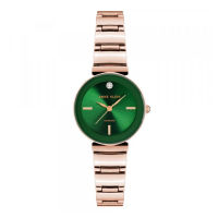 Anne Klein AK/2434GNRG Genuine Diamond นาฬิกาข้อมือผู้หญิง Rose Gold Green