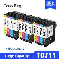 Toney King SX110ตลับหมึกสำหรับ Epson หมึก T0711ใหม่ SX215 SX218 SX400 SX405 SX410 SX415 SX510W SX515W เครื่องพิมพ์ DX7400