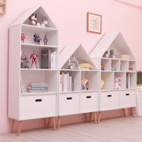 Spot parcel post Xiaohua Sister Solid Wood Childrens Bookcase Baby Toy Storage Rack Kindergarten Free Combination Cabinet Classification Storage Rack