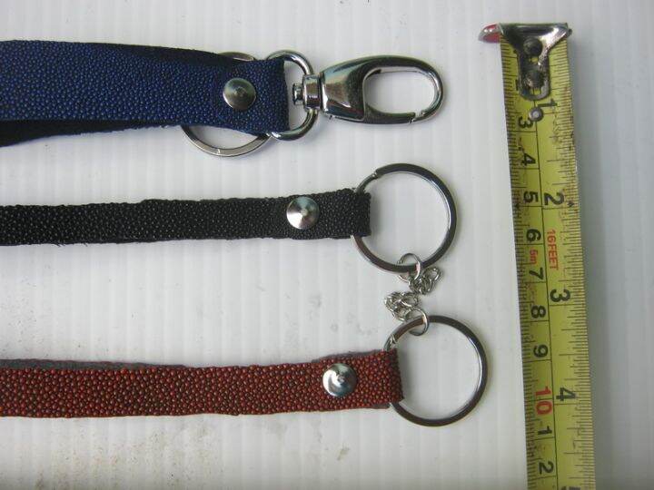 พวงกุญแจหนังปลากระเบนแท้-stingray-leather-keychain-3-ชิ้น-ky001