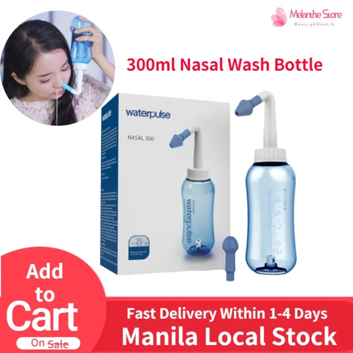 【COD】Melanthe Waterpulse Nose Wash Bottle Neti Pot 300ml Nasal