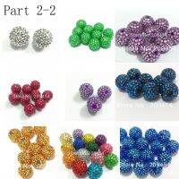 Wholesale Part 2-2, 12mm-14mm-16mm-18mm-20mm -22mm Resin Rhinestone Beads For Fashion Chunky JewelryDIYHand Made Design