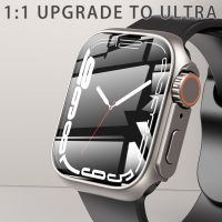 ZZOOI Appearance Upgrade to Ultra Case &amp; Tempered Glass for Apple Watch 8 7 4 5 6 SE For iwatch Ultra 49mm 45mm 44mm Screen Protector