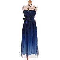 Lolita ชุดสีฟ้า Kawaii Vestido เจ้าหญิงฤดูร้อน Sweet Fairy ชีฟอง Starry JSK Suspender Dresses