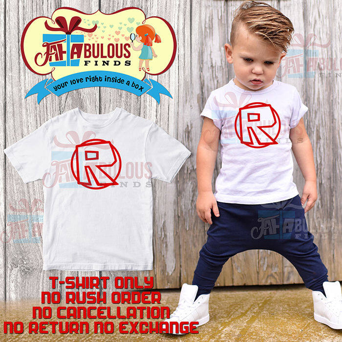 Kids Boys Girls Roblox Print Short Sleeve Crew Neck T-shirt Tee Tops