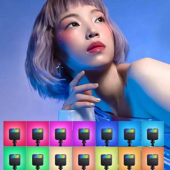 ไฟ-rgb-selfie-สำหรับโทรศัพท์ที่มีคลิป2000mah-ไฟถ่ายภาพ-led-สำหรับโทรศัพท์มือถือพีซีจอเว็บแคมการถ่ายภาพ