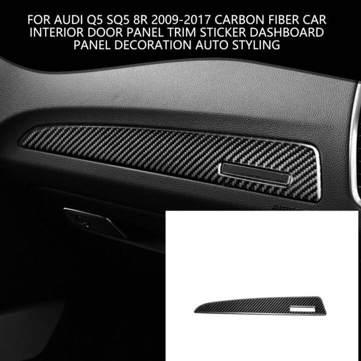 For Audi Q5 SQ5 8R 2009-2017 Carbon Fiber Car Interior Door Panel Trim ...