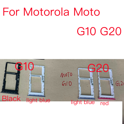 1PCS ซิมการ์ดใหม่ถาดสำหรับ Motorola Moto G10 G20 ซิมการ์ดถาดใส่ถาดอะแดปเตอร์ซ็อก-fbgbxgfngfnfnx