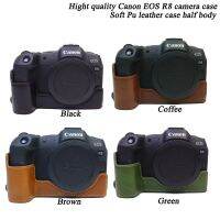 เคสกล้อง R50 R8ของแคนนอนหนัง Pu ร่างกายครึ่งหนึ่งสำหรับ Canon EOS R8 EOS R50 MLQ-41