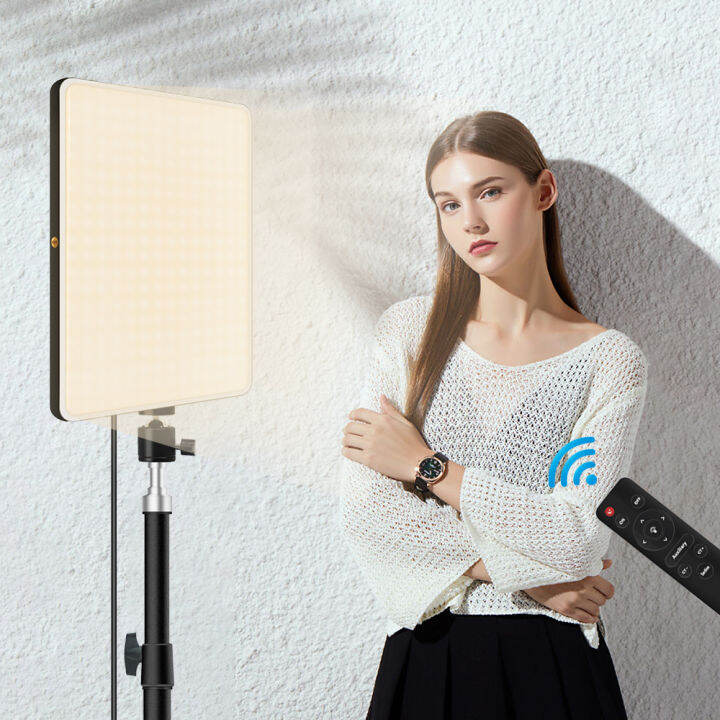 Video Light with Stand Lighting Kit with Wireless Remote Control LED