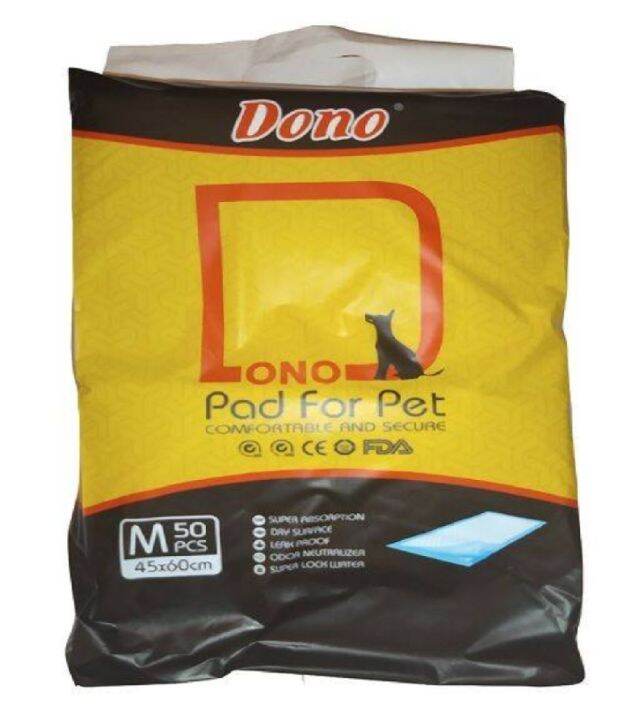 Dono Pet Training Pads 45x60cm MEDIUM 50's for Dog and Cat Lazada PH