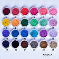 24 กล่อง 3D Flocking Velvet Powder Villus Powder สำหรับตกแต่งเล็บ Nail Art Glitter Velvet Flocking Powder 2.5ml/Box BPB11-Gamekj