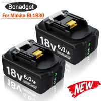 Bonadget Rechargeable 18V 6000mAh Li-Ion Battery For Makita BL1830 BL1815 BL1860 BL1840 194205-3 Replacement Power Tools Battery [ Hot sell ] mzpa12