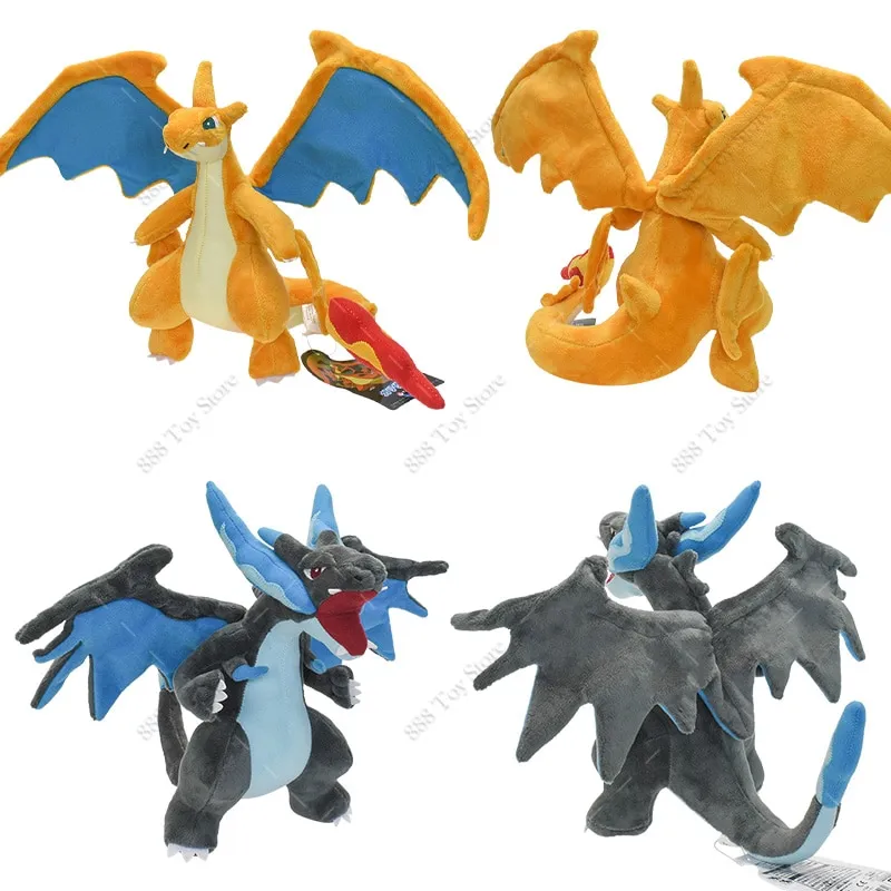 Pokemon Shiny Peluche Kawaii Charizard X & Y Solgaleo Ho-Oh Lycanroc  Marshadow Plush Toy Anime