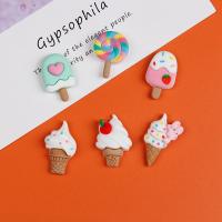 PINGCHUISHOP เรซินน่ารัก Cabochons มินิ Lollipop กิ๊บติดผมกรณีอุปกรณ์เสริมโทรศัพท์ตกแต่งไอศครีมสมุดภาพประดิษฐ์