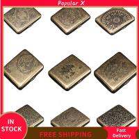 กล่องของขวัญท่องเที่ยวยอดนิยม X 20ชิ้นกันน้ำวินเทจโลหะทองเหลืองซิการ์ Tte เคสผู้ชายและผู้หญิงคลาสสิก