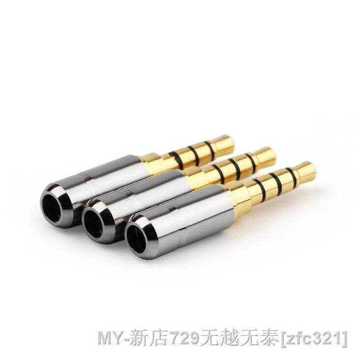 cw-3-5-jack-stereo-4-poles-hifi-headphone-plug-3-8mm-headphones-upgrade-cable-gold-plated-length-32mm