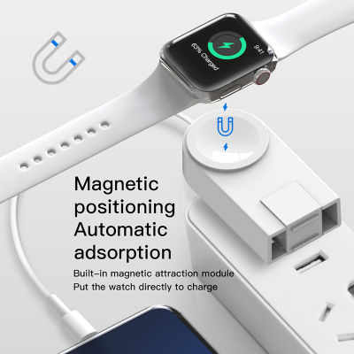 แบบพกพา2 In 1 Wireless Charger สำหรับ 8765432 Magnetic USB Watch Charger สายชาร์จ Lightning