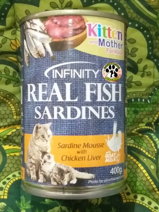 Infinity Real Fish Sardines 400g KITTEN Sardines Mousse W/ Chicken