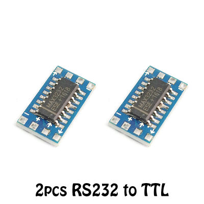 โมดูลตัวแปลงพอร์ตระดับเพื่อ TTL ระดับ MAX3232ของ RS232ขนาดเล็ก2ชิ้น