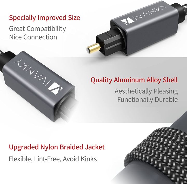 ivanky-สาย-optical-audio-cable-toslink-สายถักคุณภาพสูง-สำหรับ-ทีวี-เครื่องเสียง-home-theater