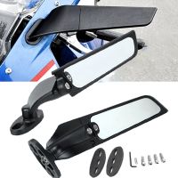 For Honda CBR 650R 650F VFR 400 750 800 VTR1000F Motorcycle Mirrors Modified Wind Wing Adjustable Rotating Rearview Mirror