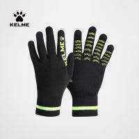 2023KELME Calme ถุงมือวอร์มกีฬาฤดูใบไม้ร่วงและฤดูหนาวสำหรับออกกำลังกายถุงมือไหมพรมถักกันหนาวสำหรับวิ่ง