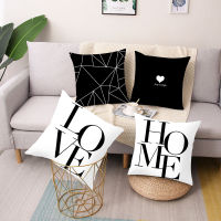 Fashion geometric printing square pillow cushion cover car sofa office chair pillowcase simple home decoration ornaments