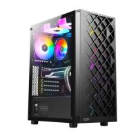 CASE (เคส) AZZA Spectra 280 TG RGB ATX Tempered Glass สี ดำ BLACK