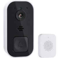 △◕❆ Smart Wireless Doorbell Two-Way Talk Powered Wide Angle Door Bell Security Camera with Chime