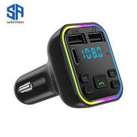 【 STOCK】FM เครื่องส่งสัญญาณไร้สายบลูทูธไร้สายฟรี Dual Usb Charger 3.1a Mp3เพลง Tf Card U Disk Aux