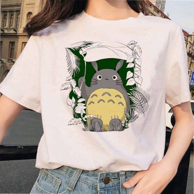 Totoro Animated Away Studio Ghibli T Shirt Womens Japanese Ulzzang Tshirt Anime Miyazaki Hayao Gildan Tshirt
