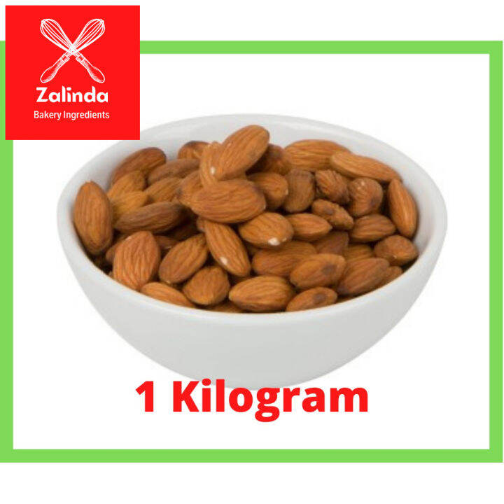 Almond Whole / Badam Biji 1kg (California) | Lazada