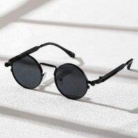 1pc ENSAEJOE Mens Round Frame Fashion Vintage Sunglasses, Men Glasses Sun Mens Rybend Uv Hexagon Wrap Around Dark