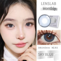 ตาโต LENSLAB คอนแทคเลนส์สีน้ำเงิน  คอนแทคเลนส์รายเดือน 14.0mm (1 pair) Monthly