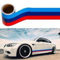 สติ๊กเกอร์ลายไวนิล M-colored สำหรับรถยนต์ Bmw M3 M4 M5 M6 Series hC3Yki78