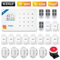 【LZ】✓▩▨  KERUI W181 WIFI GSM Home Security Tuya Smart Alarm System APP Control Wireless Door Sensor PIR Motion Detector Burglar Alarm Kit