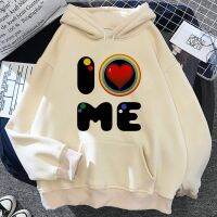 I Heart Me Hoodies ผู้หญิง Y2k โกธิคความงามเสื้อวอร์ม Y2k 90S สไตล์สเวตเตอร์ผู้หญิงสไตล์เกาหลี