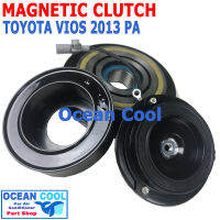 คลัชคอมแอร์ โตโยต้า วีออส 2013 - 2015  PA MGC0051 Magnetic Clutch toyota vios  ชุดหน้าคลัชคอมแอร์ สำหรับคอม 10PA  อะไหล่ แอร์ รถยนต์ ลูกปืนมู่เล่ NSK แท้