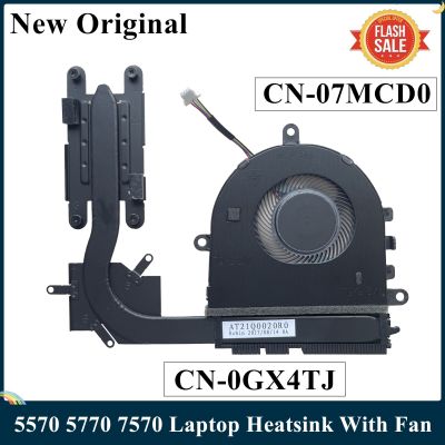 LSC New For DELL INSPIRON 15 5570 5770 7570 Laptop Heatsink With Fan CN-0GX4TJ CN-07MCD0 GX4TJ AT21Q0020F0