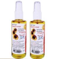 Genive Hair Tonic Sun Flower เจนีวี่ วิตามิน แฮร์ โทนิค (สารสกัดดอกทานตะวัน) สูตรเร่งผมยาว บำรุงรากผม ลดการหลุดร่วง ขจัดรังแค แก้คันศรีษะ ผมแตกปลาย 1ฟรี1 (แถมขวดเติม ขนาดเท่ากัน)