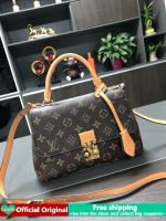 【ของแท้】LV กระเป๋าถือต้นฉบับสลิงกระเป๋าสำหรับผู้หญิงในการขายตารางแบบ Monogram พิมพ์ข้ามร่างกายกระเป๋าสะพายใหม่ที่มีคุณภาพสูงแฟชั่นเกาหลีผู้หญิงกระเป๋าขนาดใหญ่จับกระเป๋าเหมาะสำหรับการช้อปปิ้งท่องเที่ยวจัดเลี้ยง