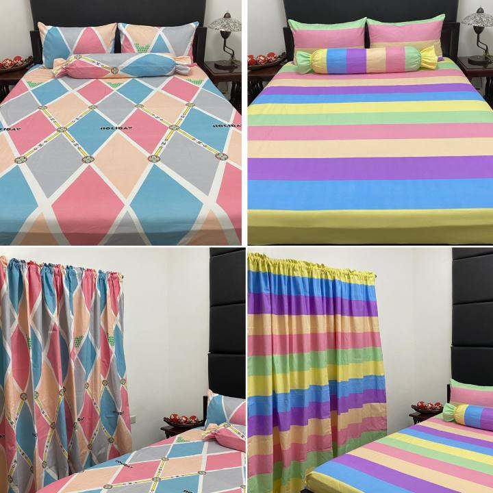 3in1 Bedsheet with 2 Pillowcase Premium Canadian Cotton Lazada PH