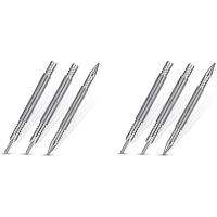 6 Pcs Nail Set and Hinge Pin Tool Center Punch Spring Loaded Nail Set for Door 1/32 Inch 1/16 Inch Dual Head, 1/8 Inch