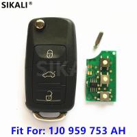 【☄New Arrival☄】 xian9 Kunci Remote Mobil สำหรับ5fa008399-10 1j0959753ah สำหรับ Passat/Bora/Polo/ Golf/Beetle Id48 Haa Blade สำหรับ Vw/volkswagen