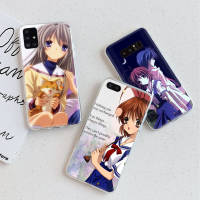 อ่อนนุ่ม ซิลิโคน เคสโทรศัพท์ หรับ iPhone XR 7 6s 6 11 5s XS 5 8 SE Max Plus X Pro ปก โปร่งใส TPU To-104 Clannad