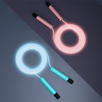 Glowing Jump Ropes LED Skipping Rope for Kids Adult Fitness Adjustable Skip Rope Portable Training Sports Equipment Outdoor